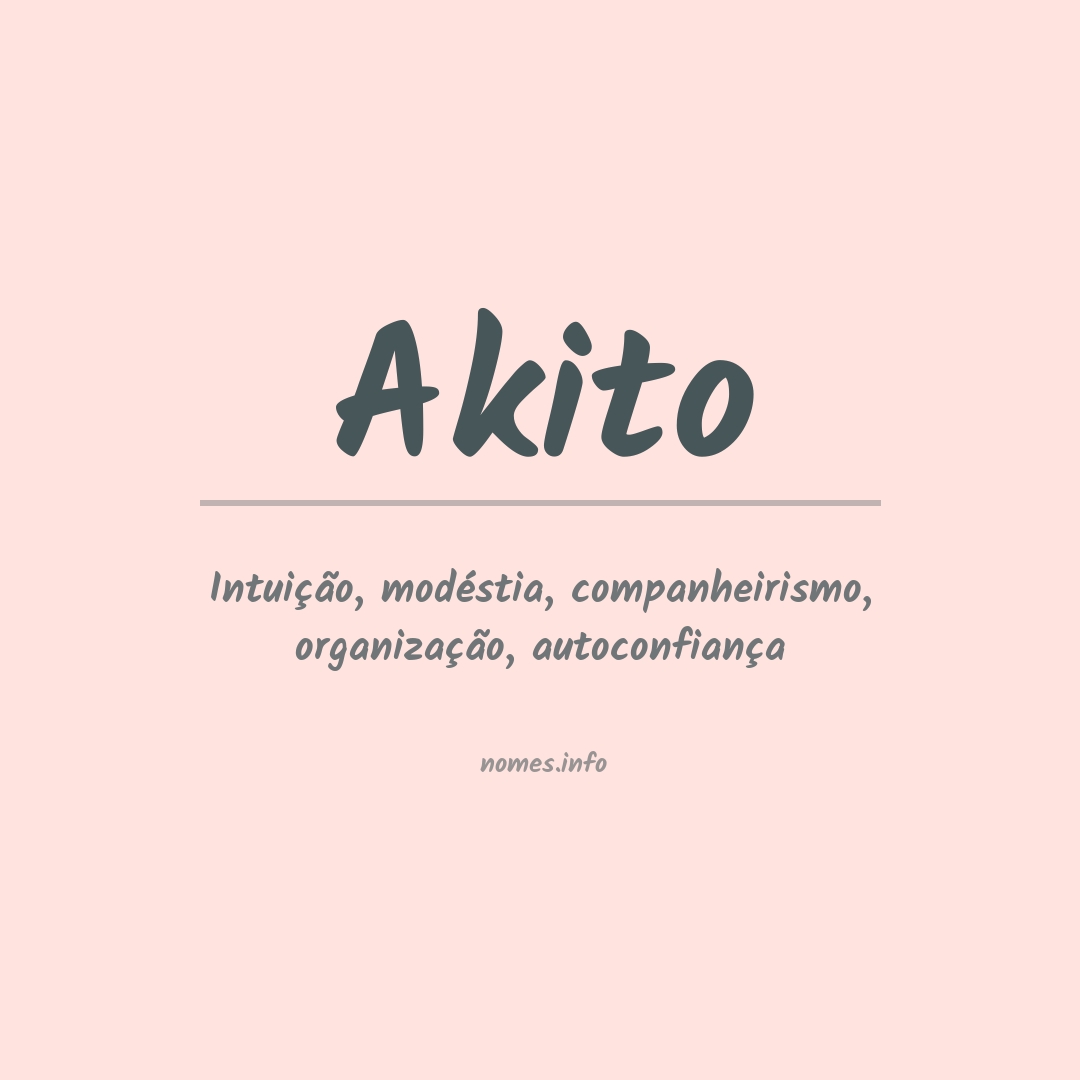 Significado do nome Akito
