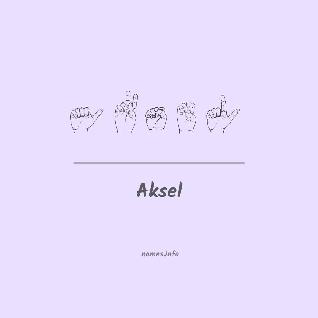 Aksel em Libras Aksel em Libras