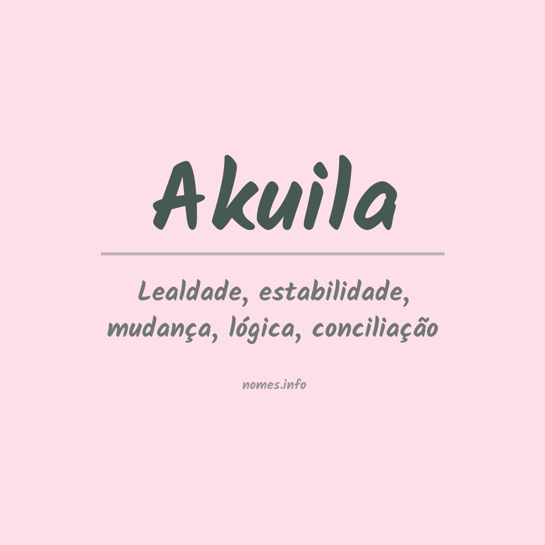 Significado do nome Akuila