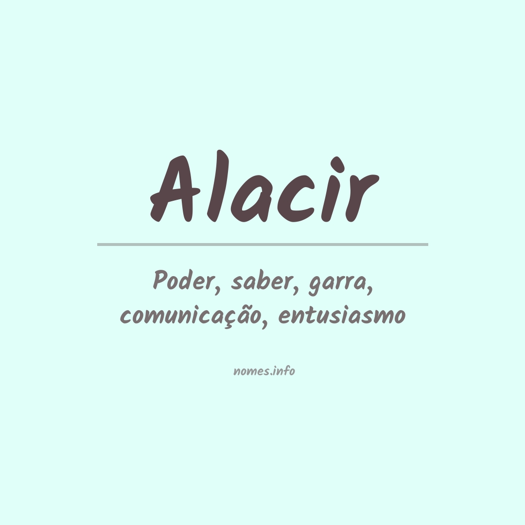 Significado do nome Alacir