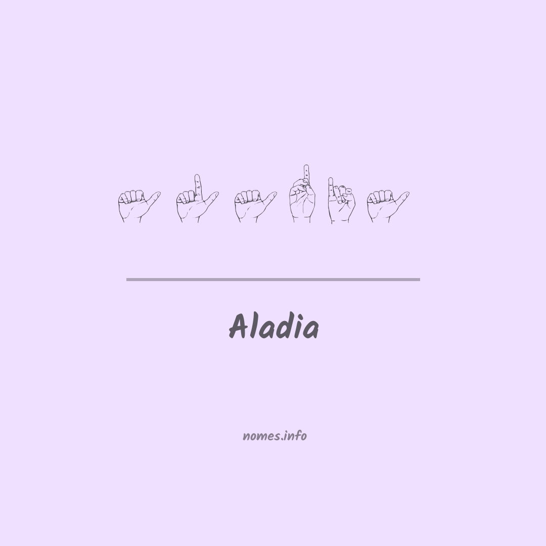 Aladia em Libras