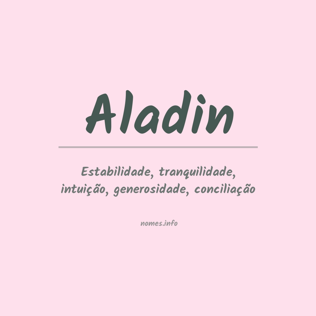 Significado do nome Aladin