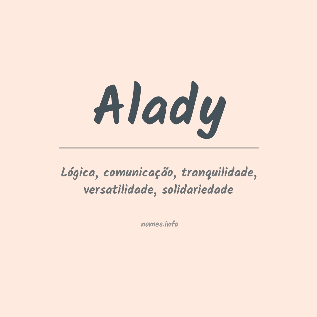 Significado do nome Alady