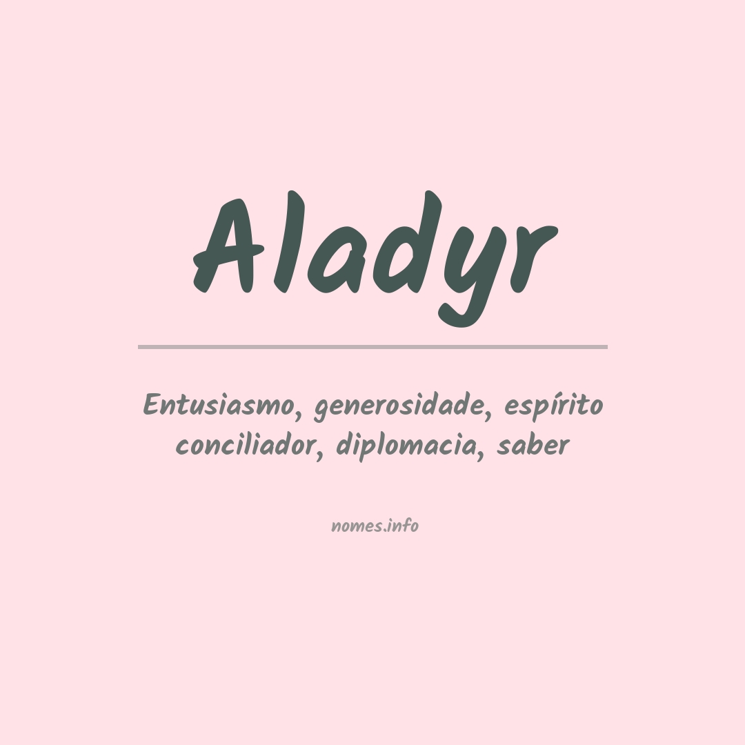 Significado do nome Aladyr