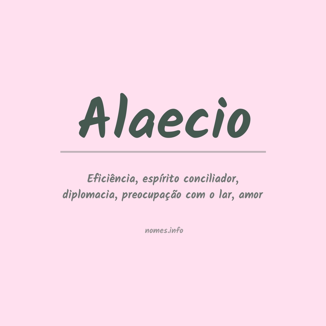 Significado do nome Alaecio