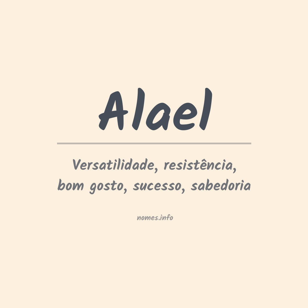 Significado do nome Alael