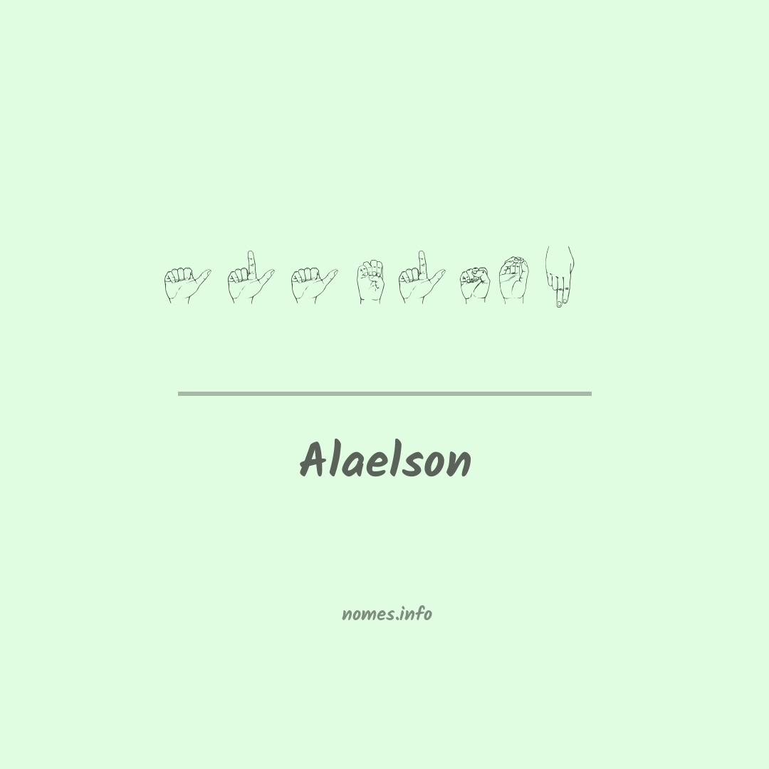 Alaelson em Libras