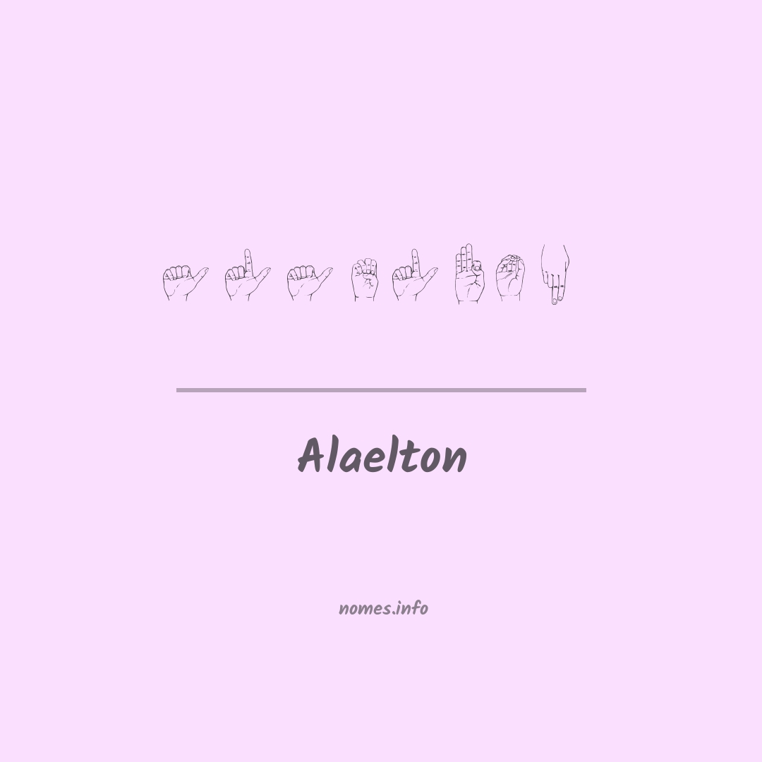Alaelton em Libras