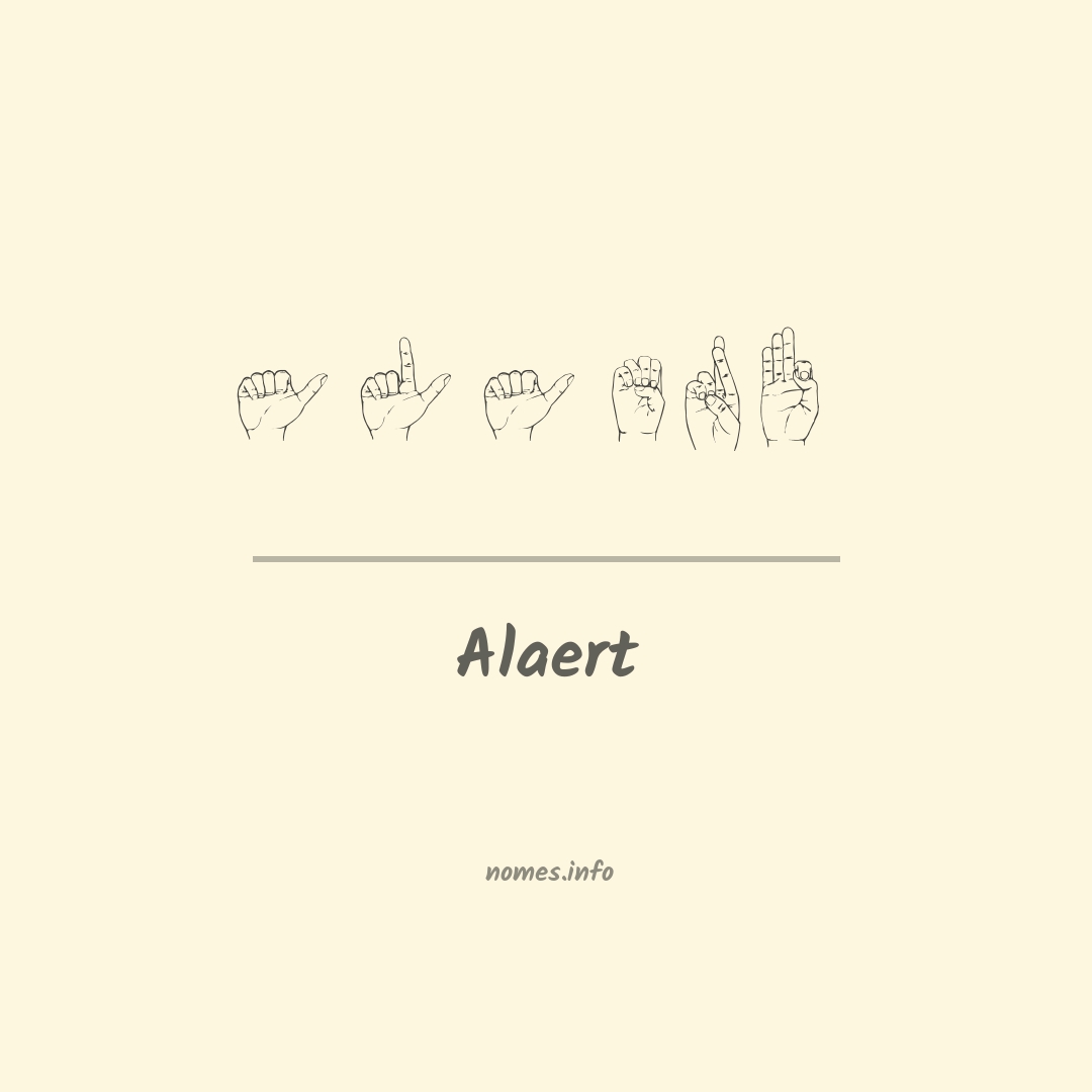 Alaert em Libras