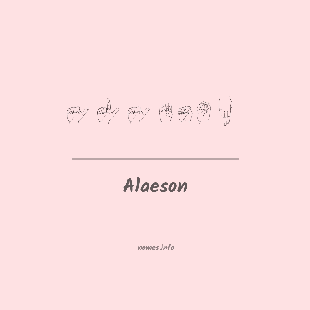 Alaeson em Libras