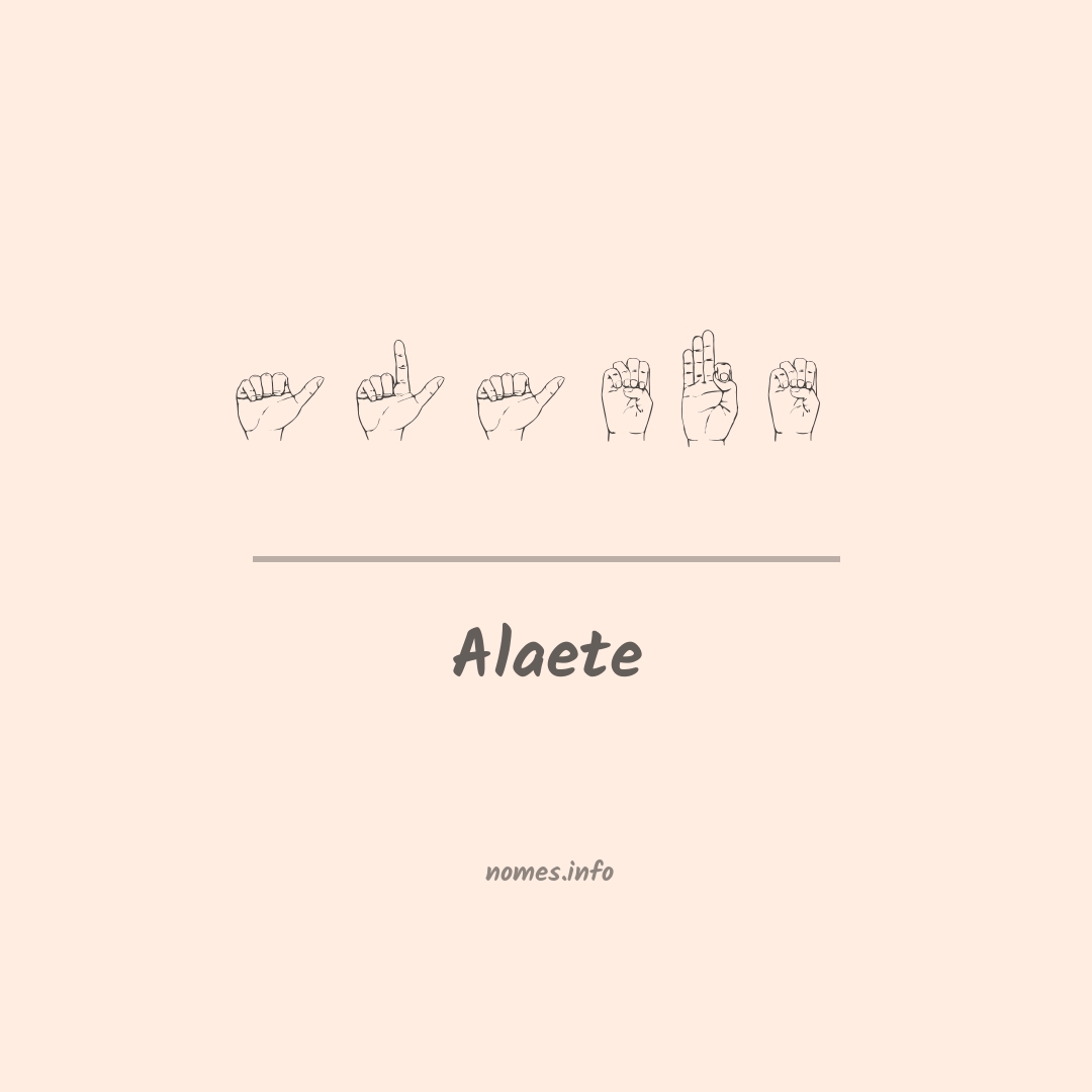 Alaete em Libras