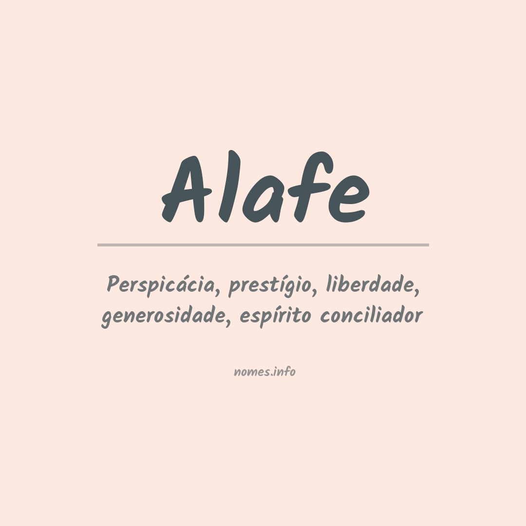 Significado do nome Alafe