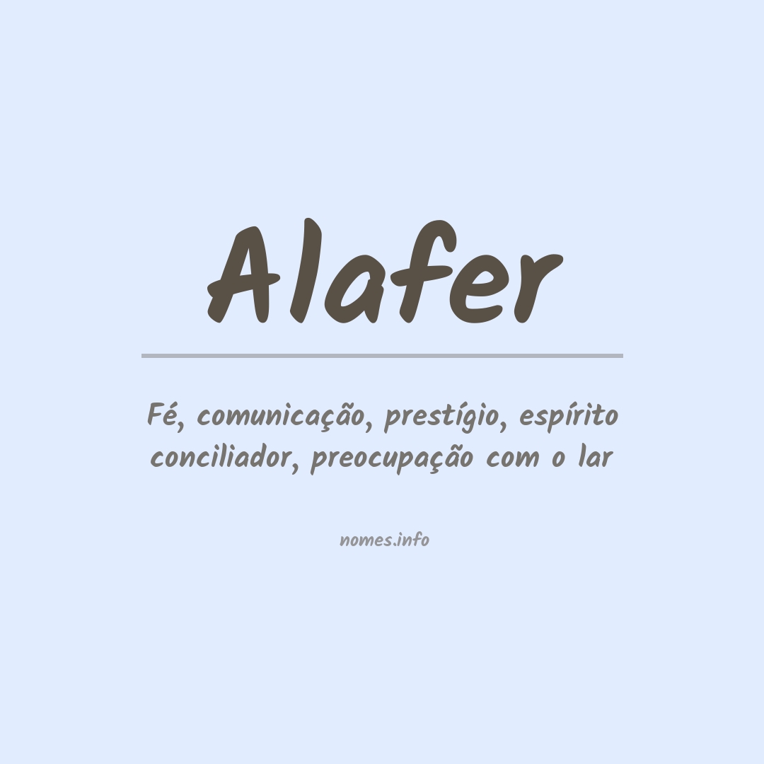 Significado do nome Alafer