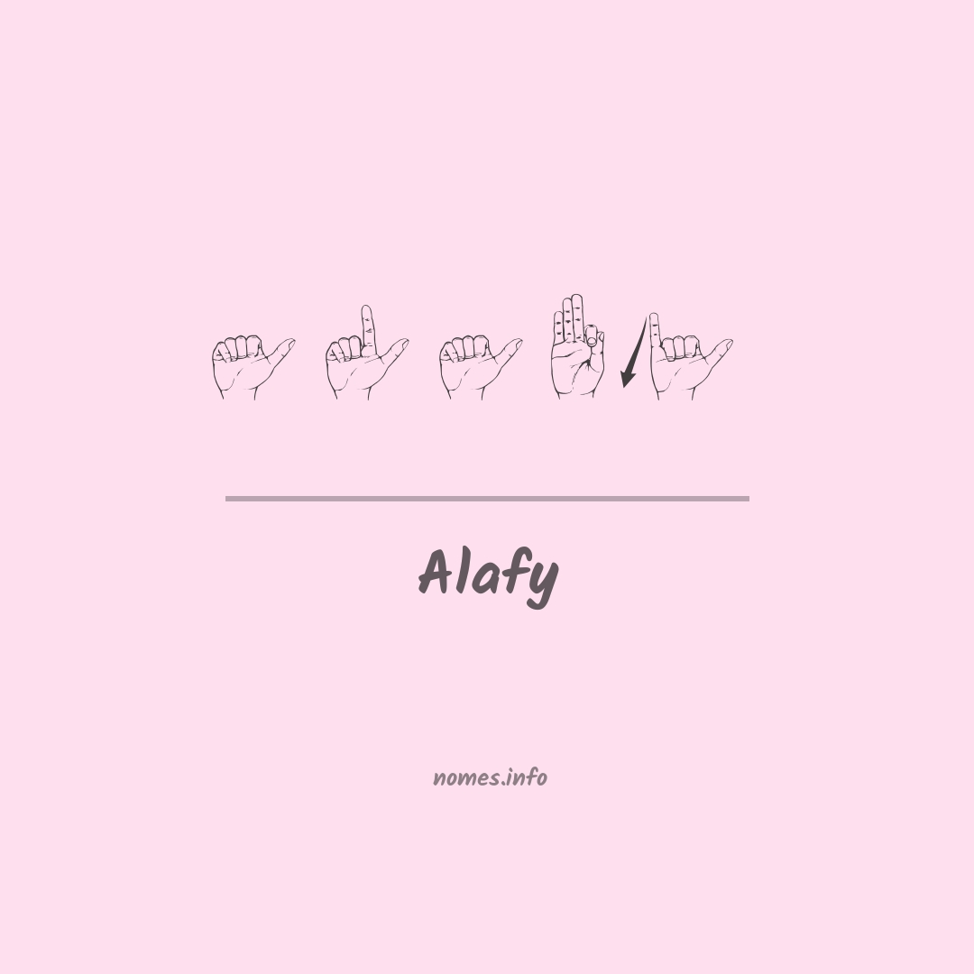 Alafy em Libras