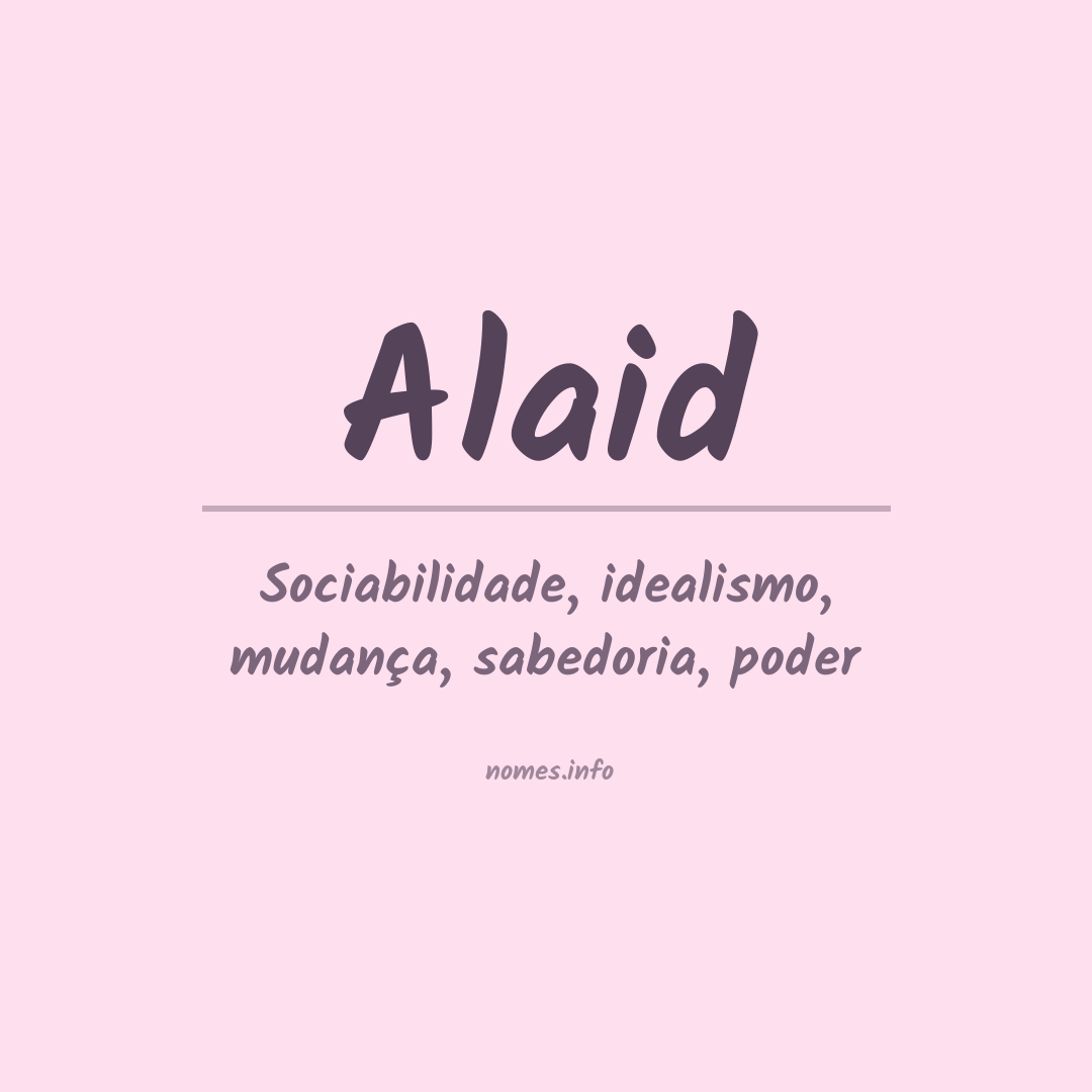 Significado do nome Alaid
