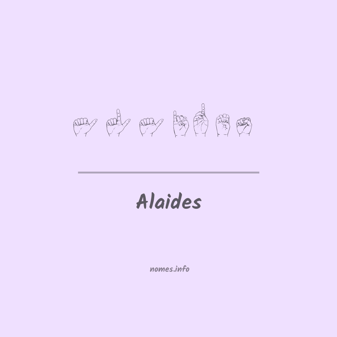 Alaides em Libras