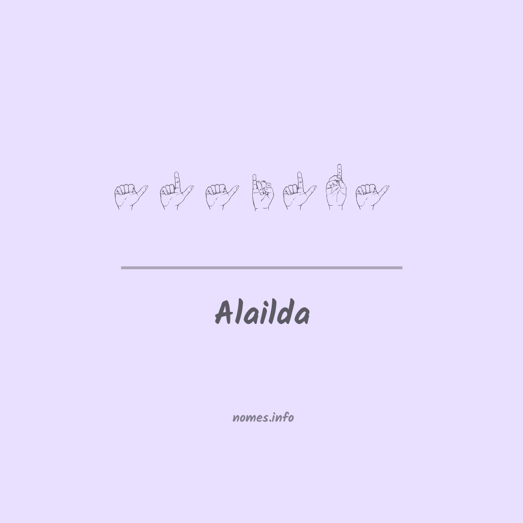 Alailda em Libras