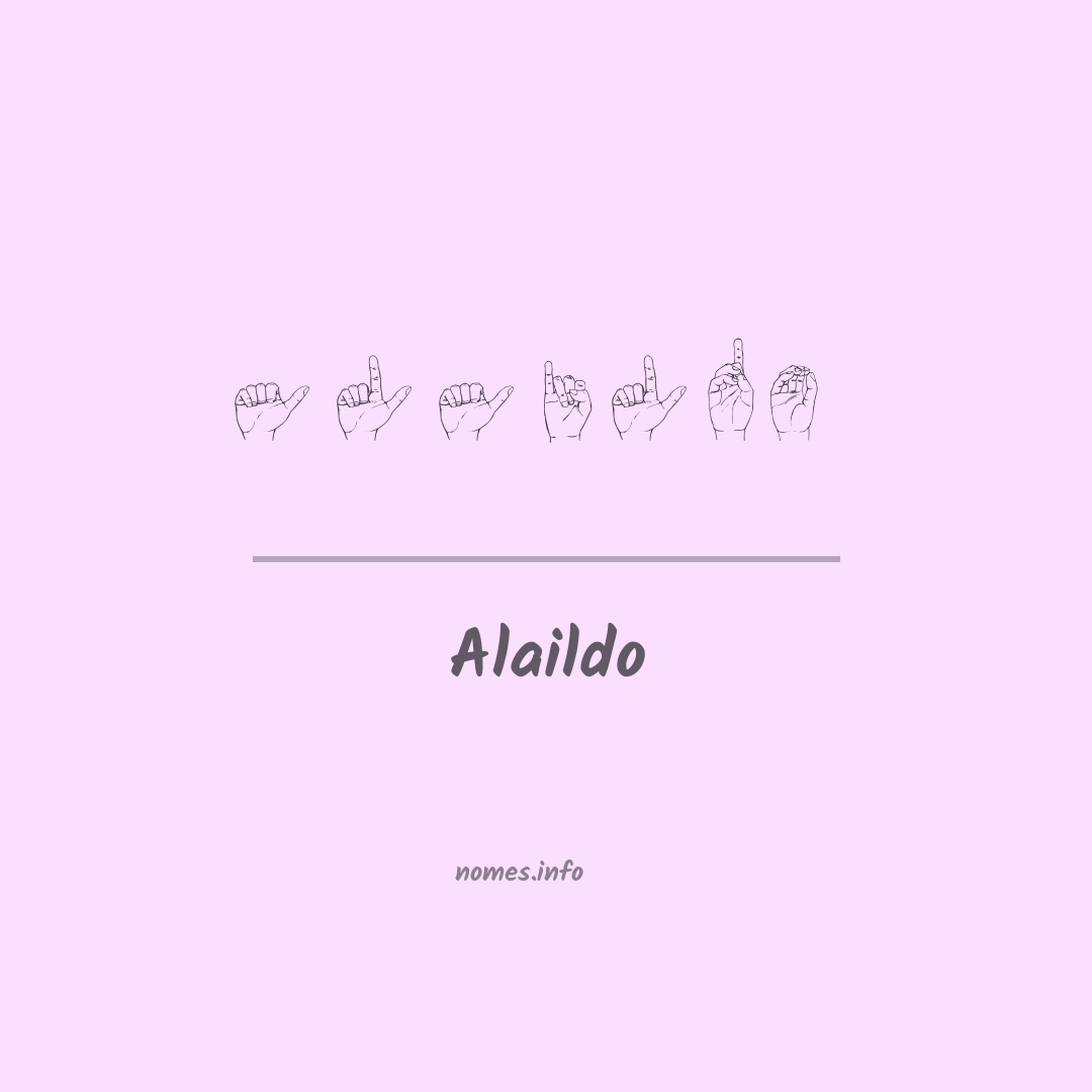 Alaildo em Libras