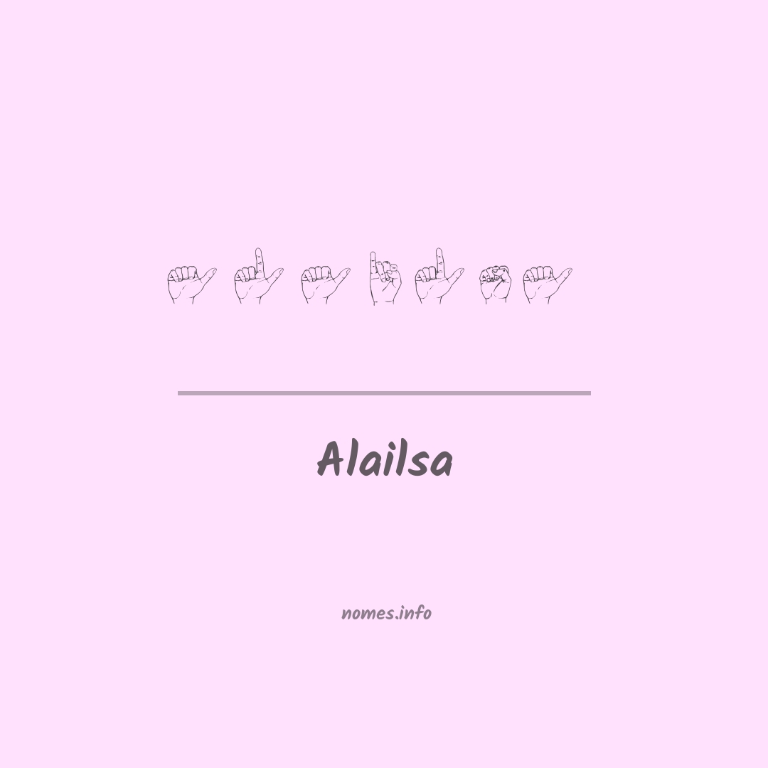 Alailsa em Libras