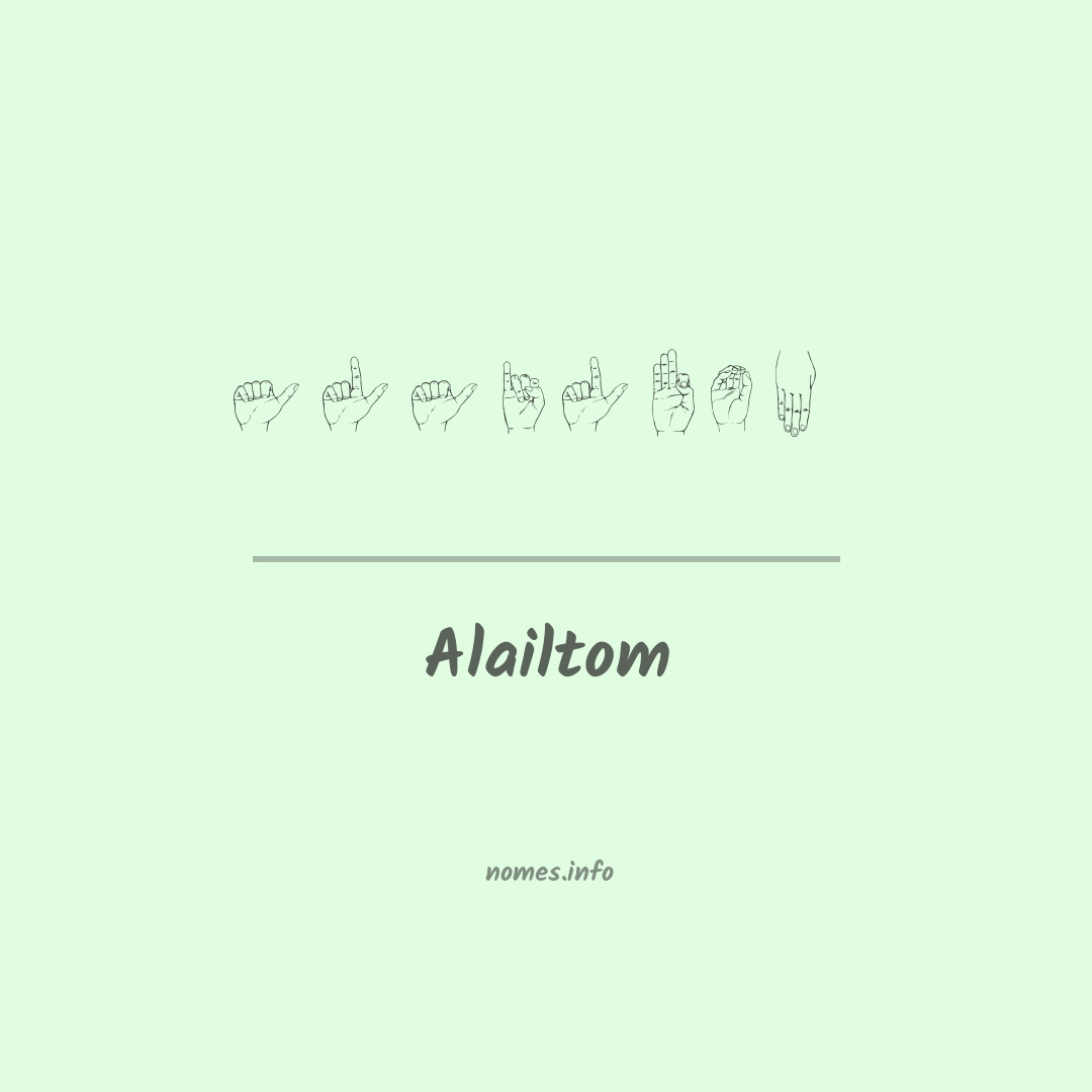 Alailtom em Libras