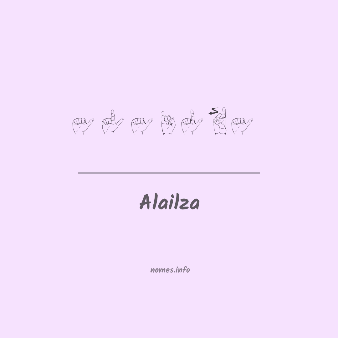 Alailza em Libras