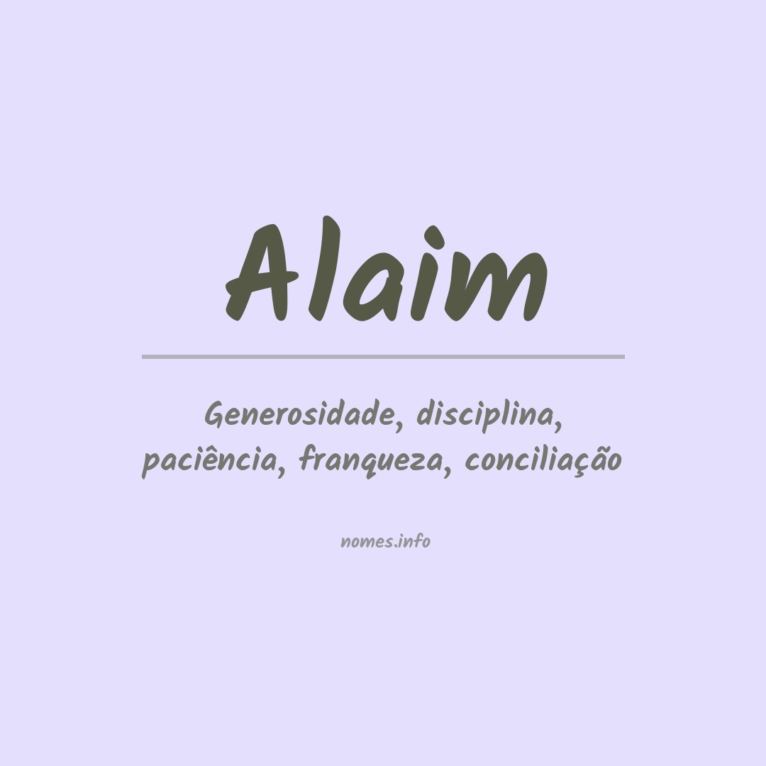 Significado do nome Alaim