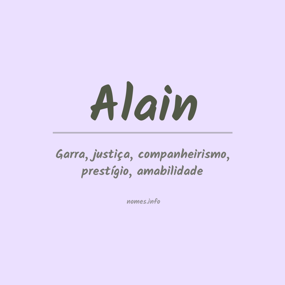 Significado do nome Alain