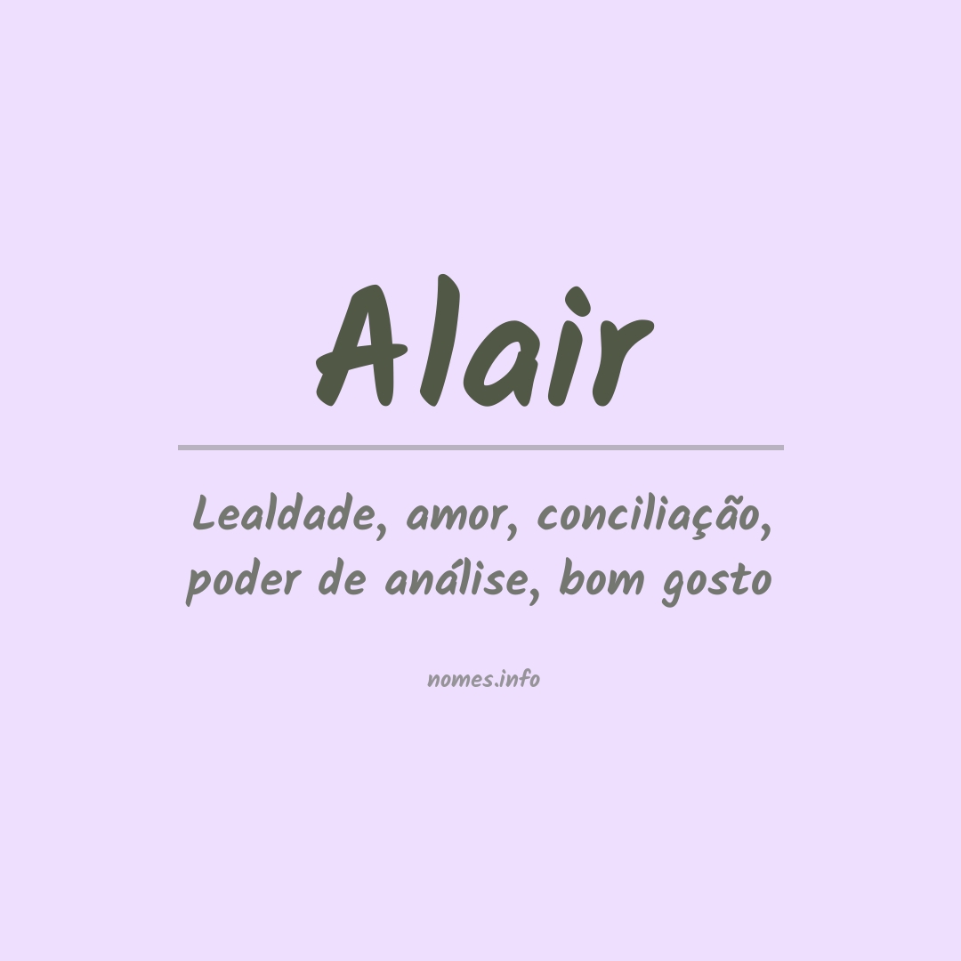 Significado do nome Alair