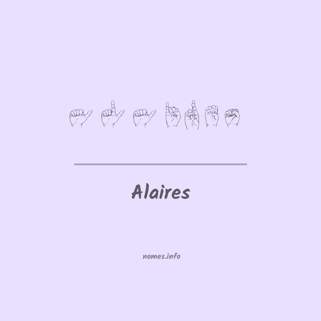Alaires em Libras