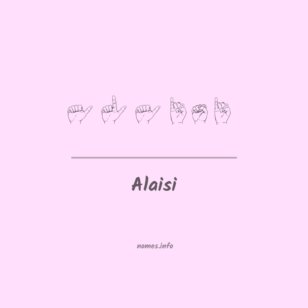 Alaisi em Libras