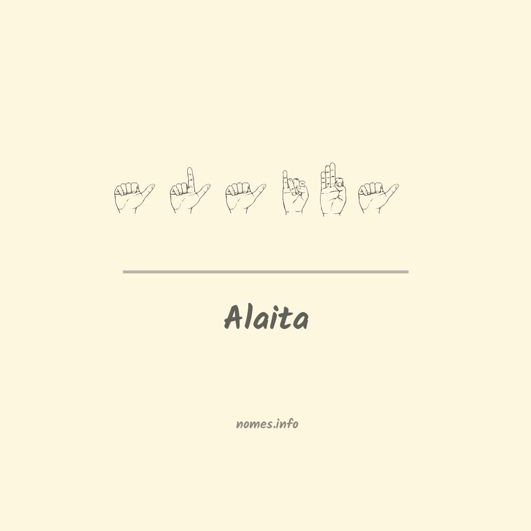 Alaita em Libras