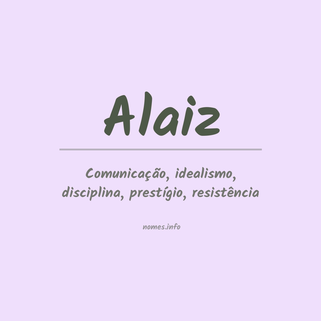 Significado do nome Alaiz
