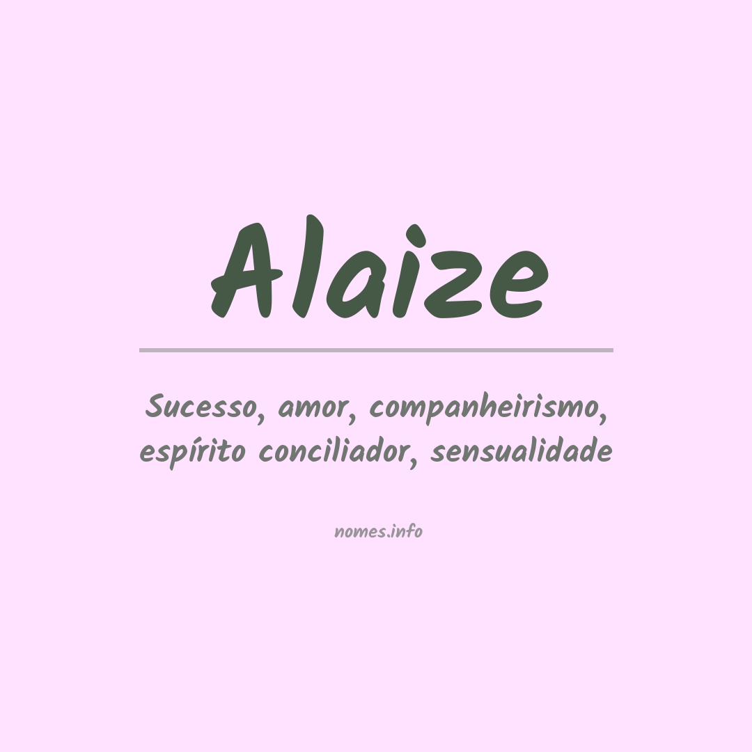 Significado do nome Alaize