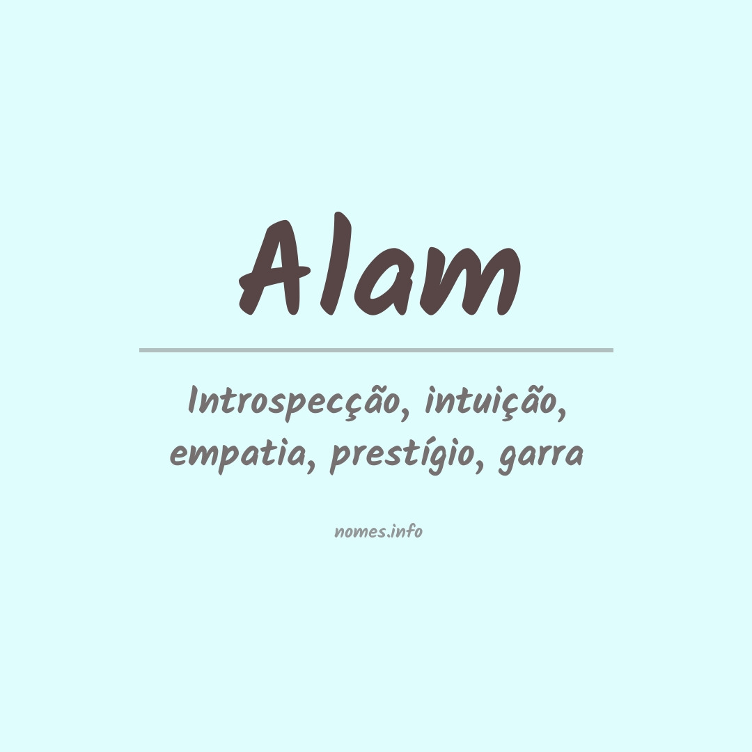 Significado do nome Alam