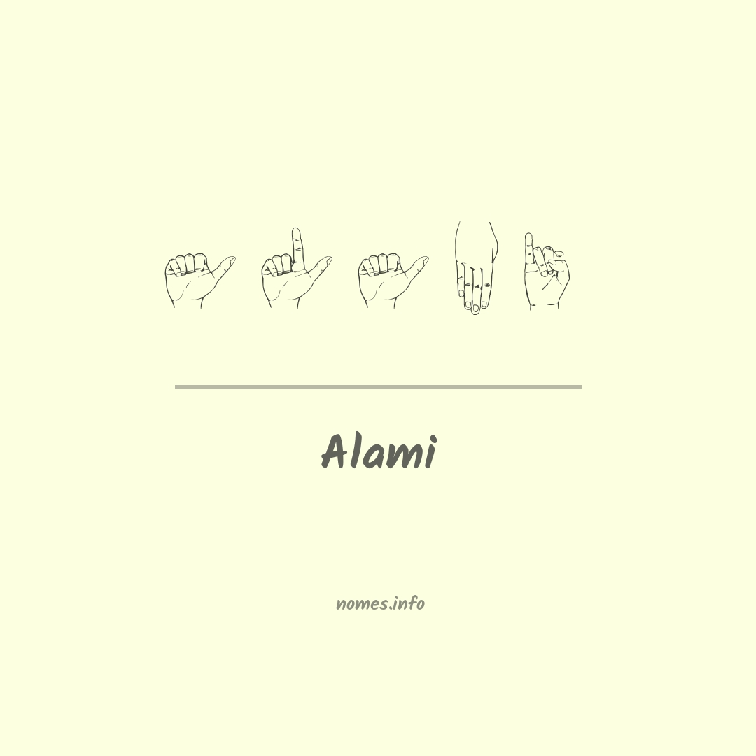 Alami em Libras