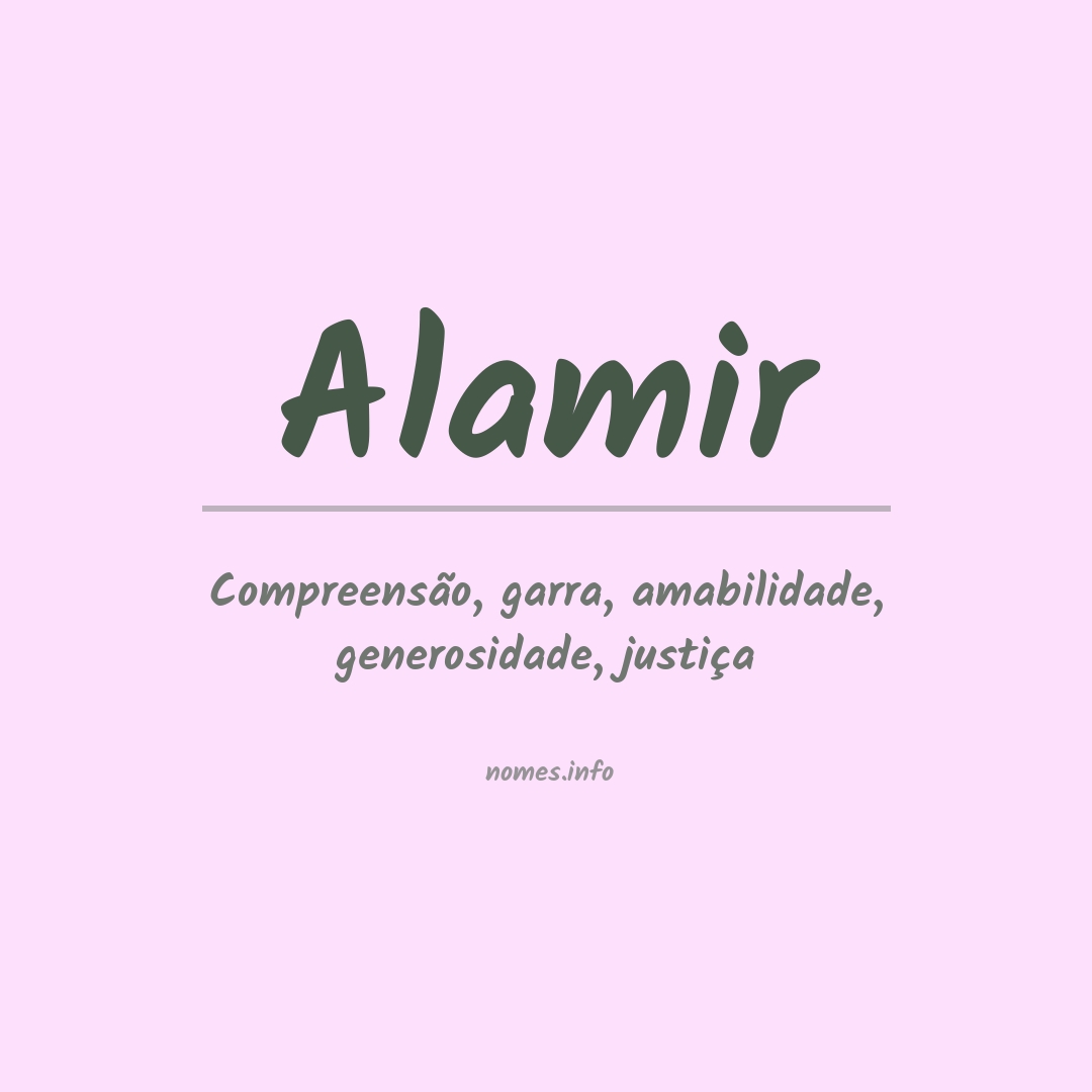 Significado do nome Alamir