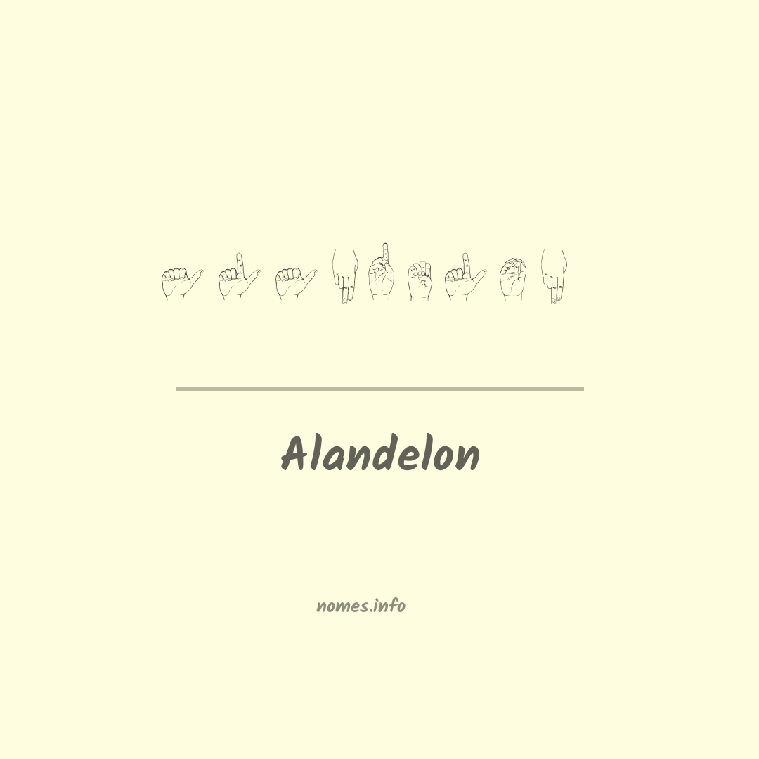 Alandelon em Libras