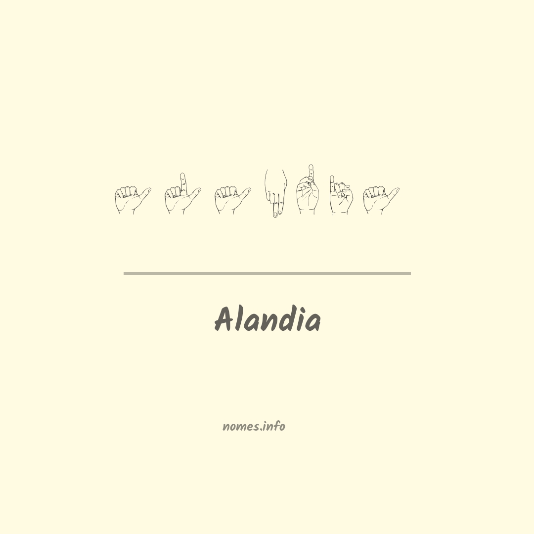 Alandia em Libras