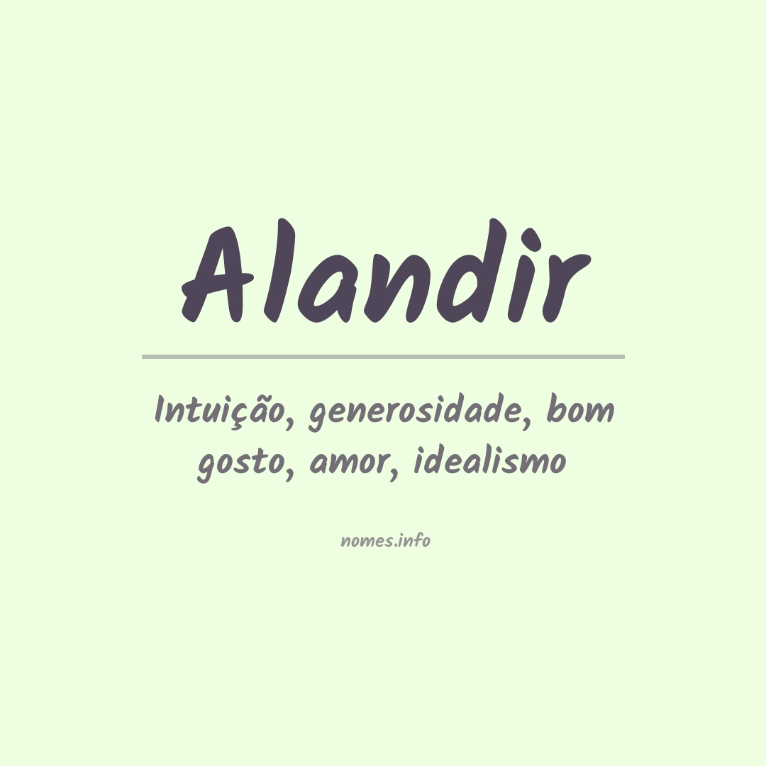 Significado do nome Alandir