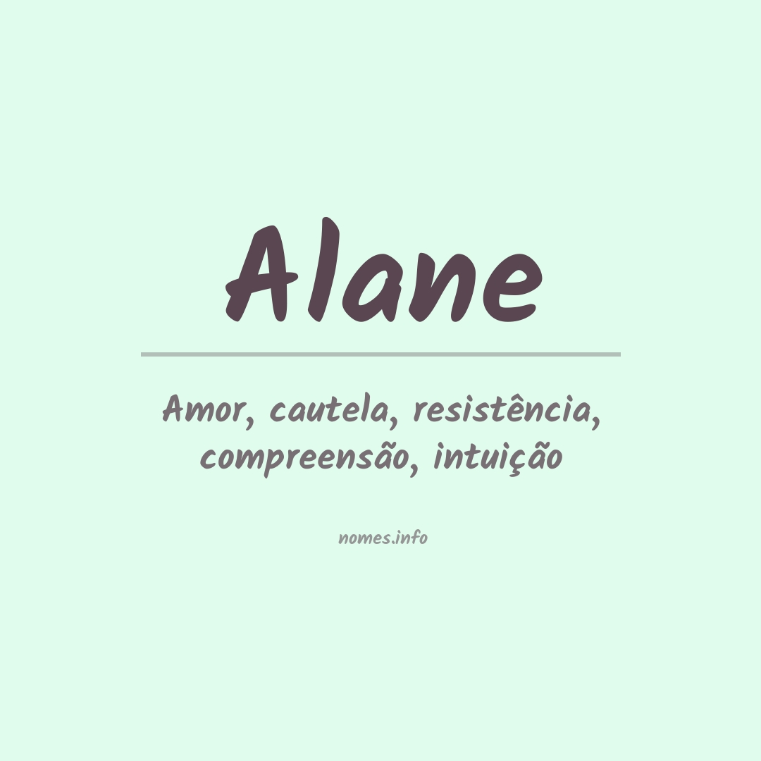 Significado do nome Alane