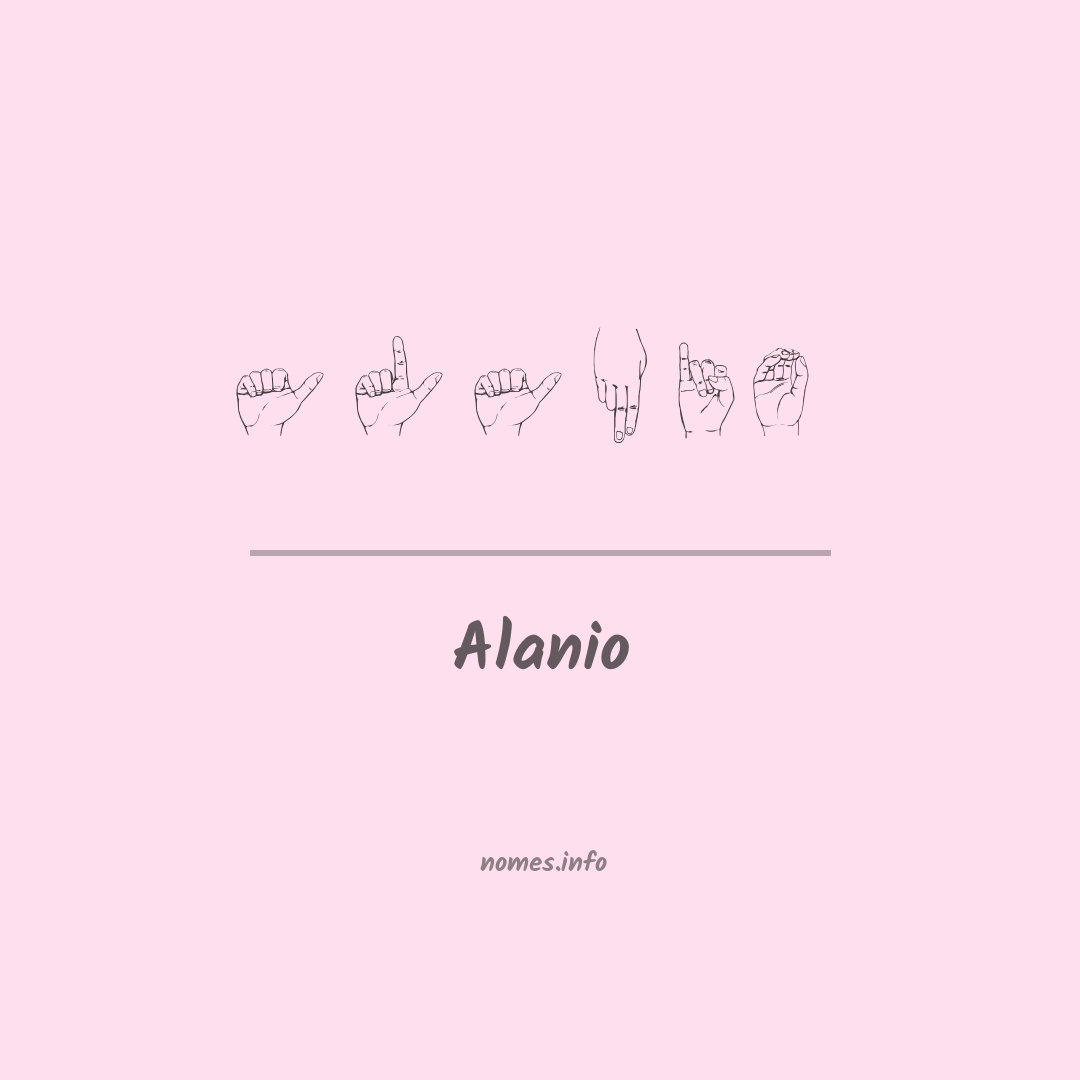 Alanio em Libras