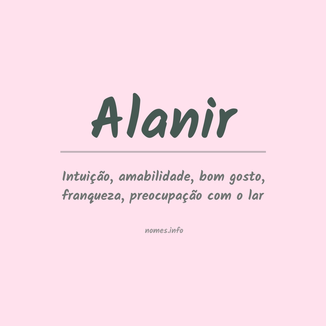 Significado do nome Alanir