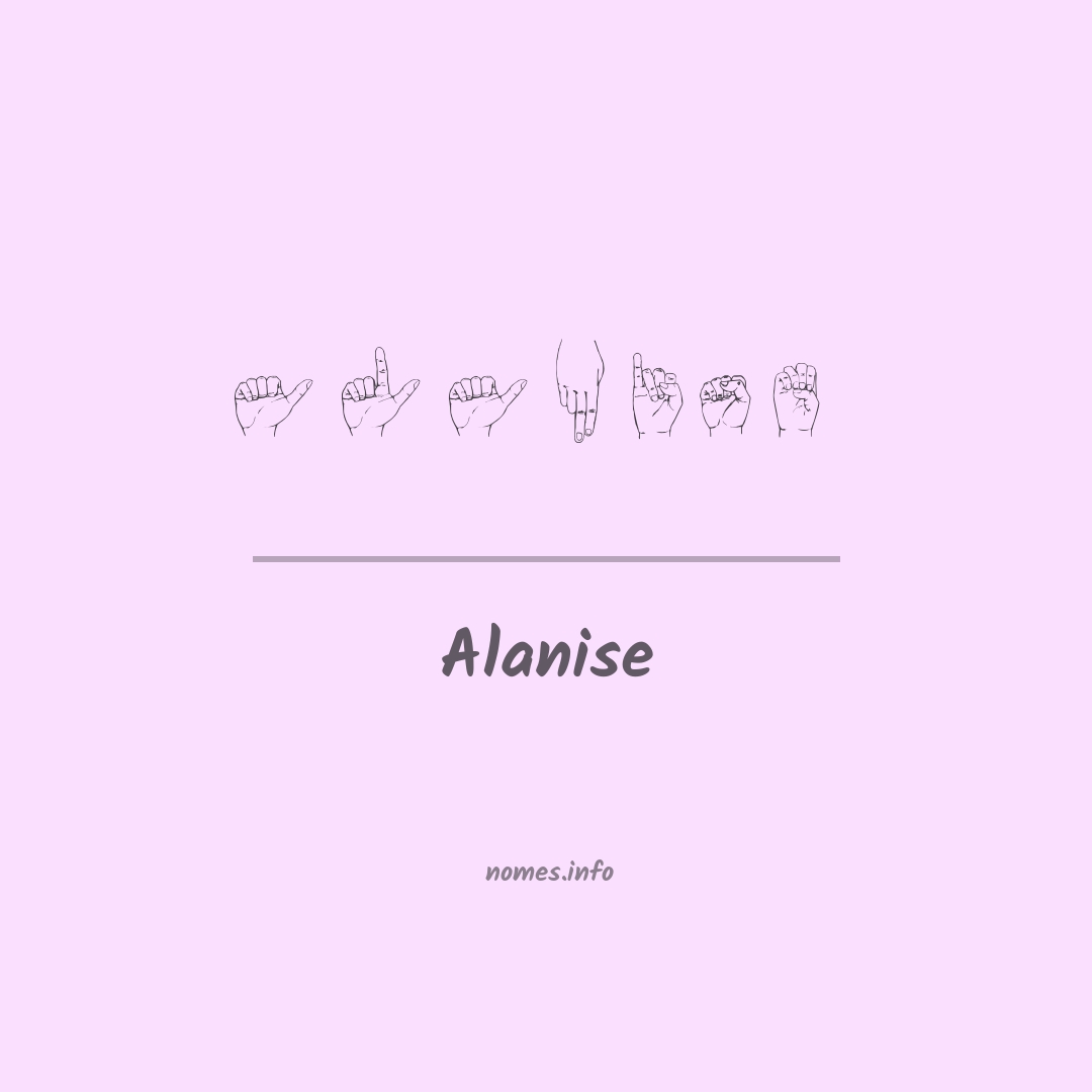 Alanise em Libras
