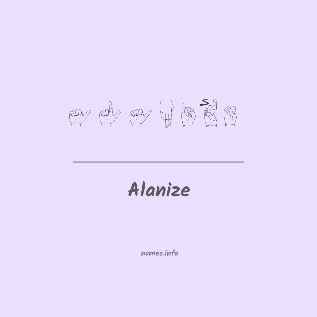 Alanize em Libras