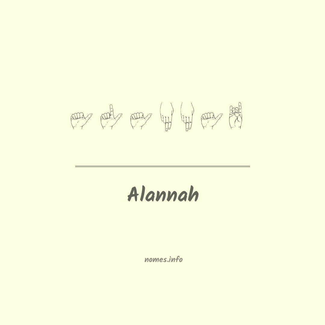 Alannah em Libras