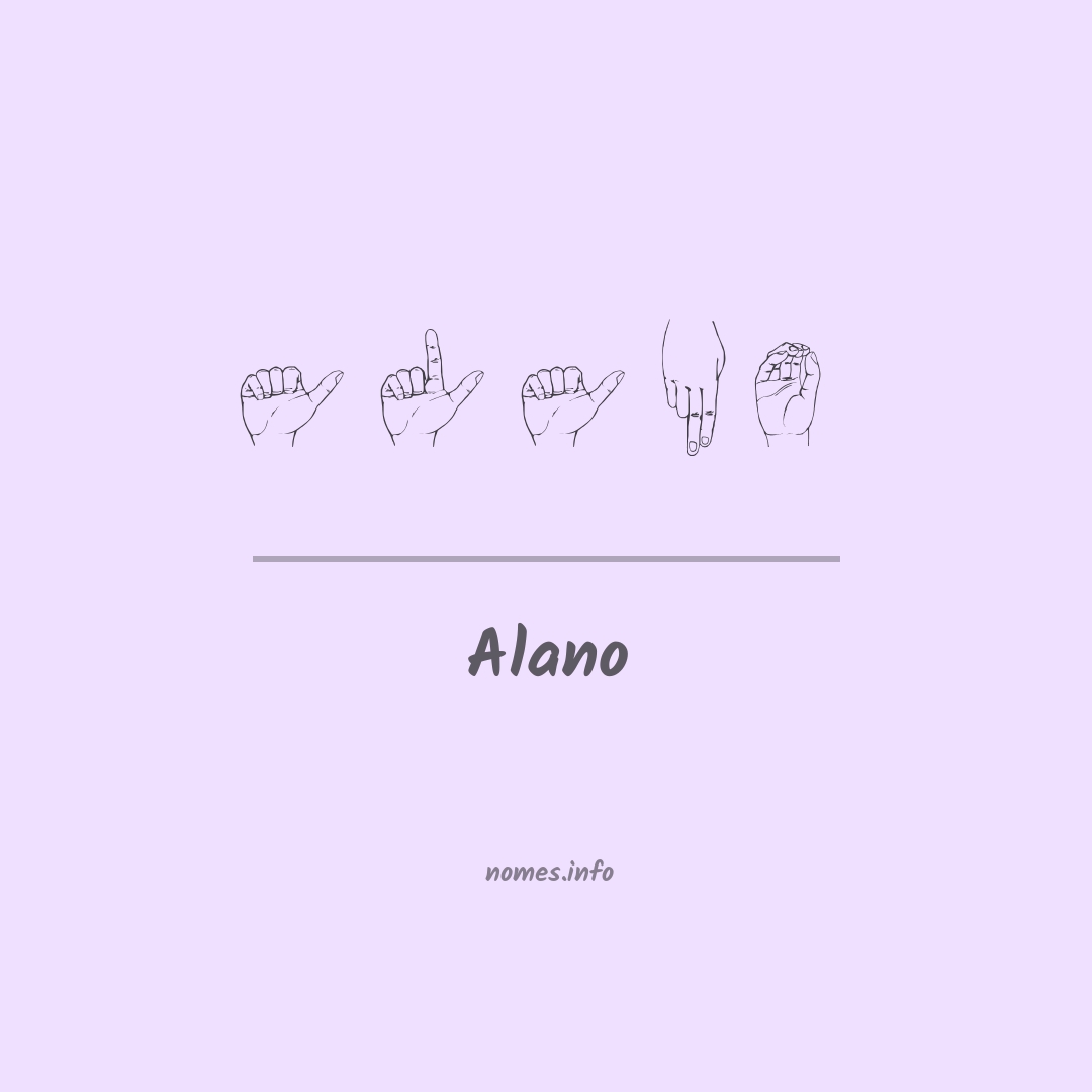 Alano em Libras