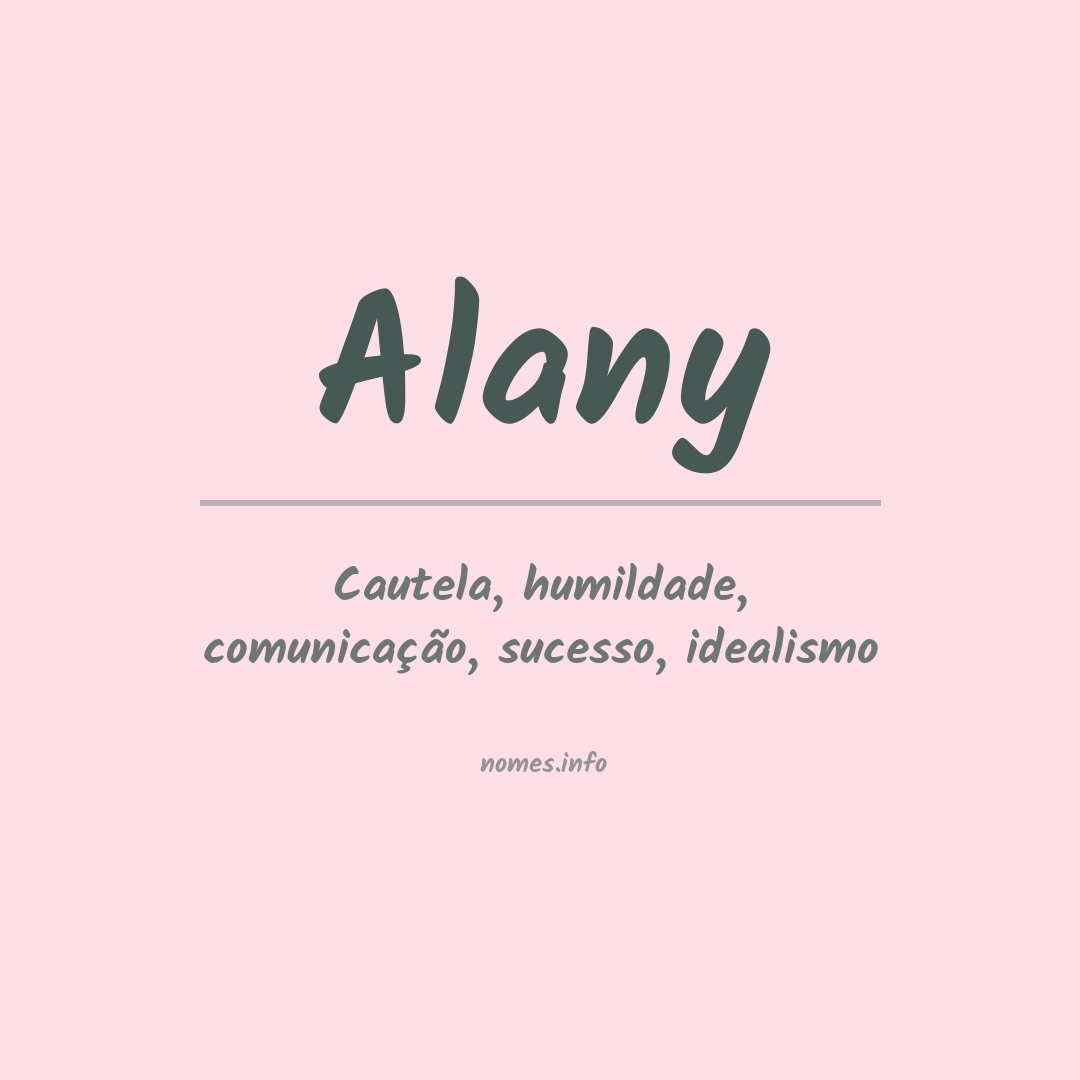 Significado do nome Alany