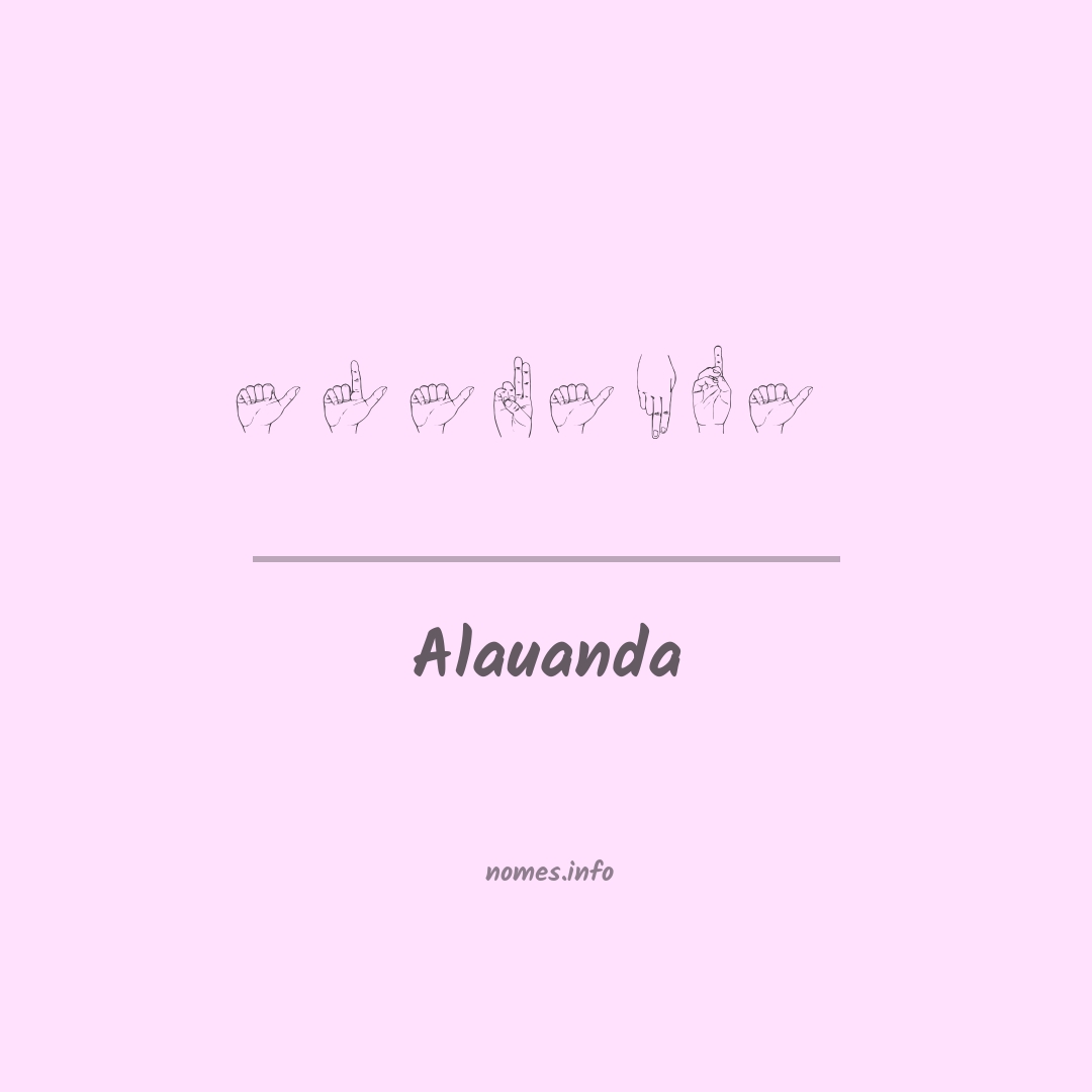 Alauanda em Libras