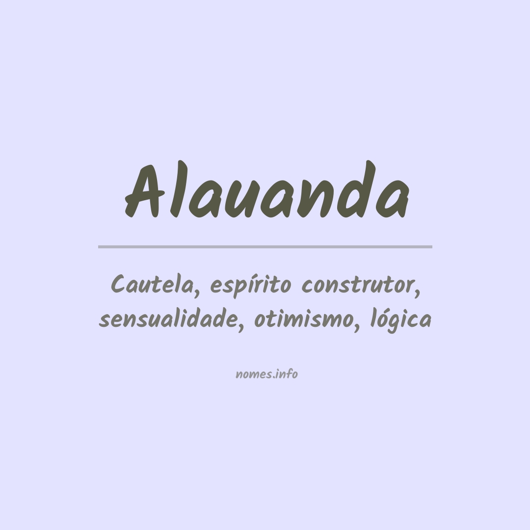 Significado do nome Alauanda