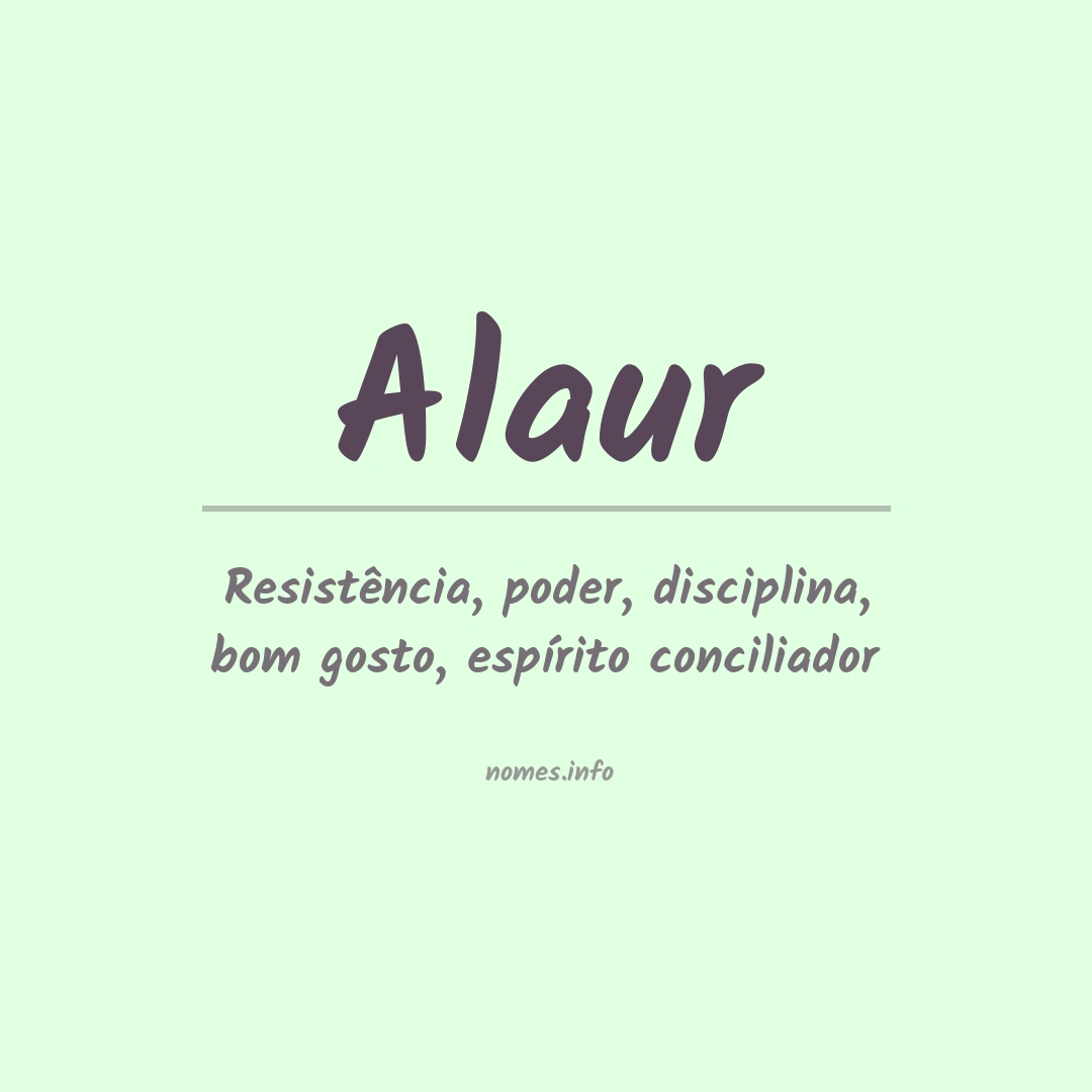 Significado do nome Alaur